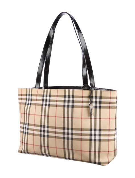 burberry medium nova check tote bag|Burberry checked canvas tote bag.